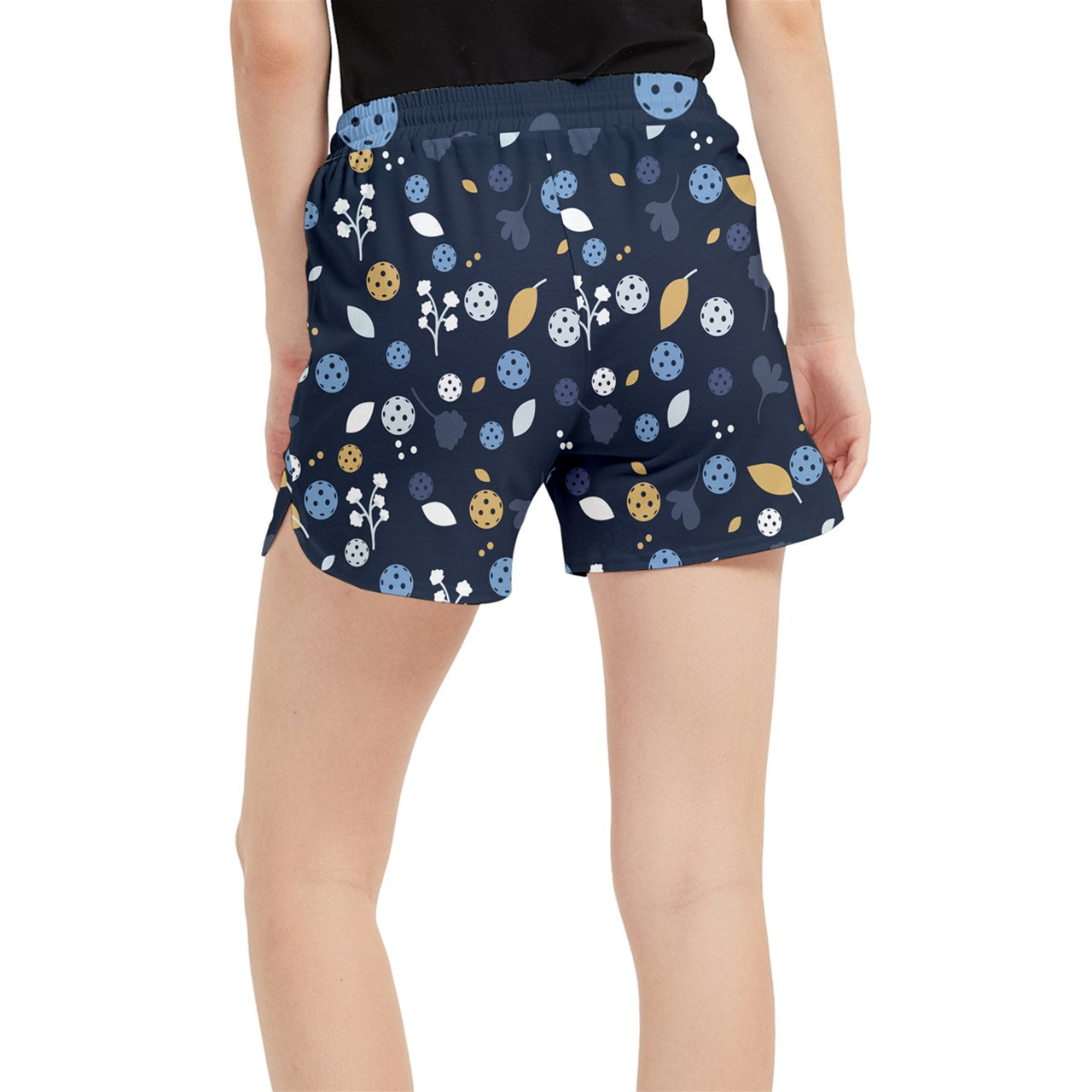 Dizzy Pickle Lesley Navy Blue Women's 5" Pickleball Side-Split Shorts with Pockets