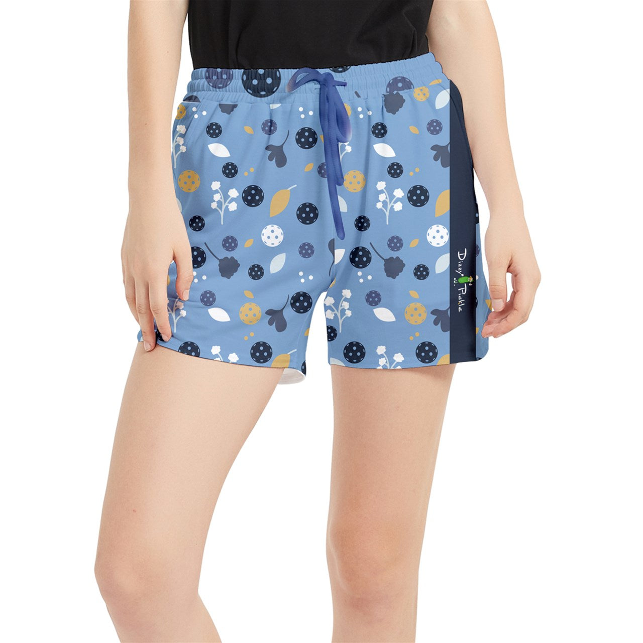 Dizzy Pickle Lesley Light Blue Women's 5" Pickleball Side-Split Shorts with Pockets