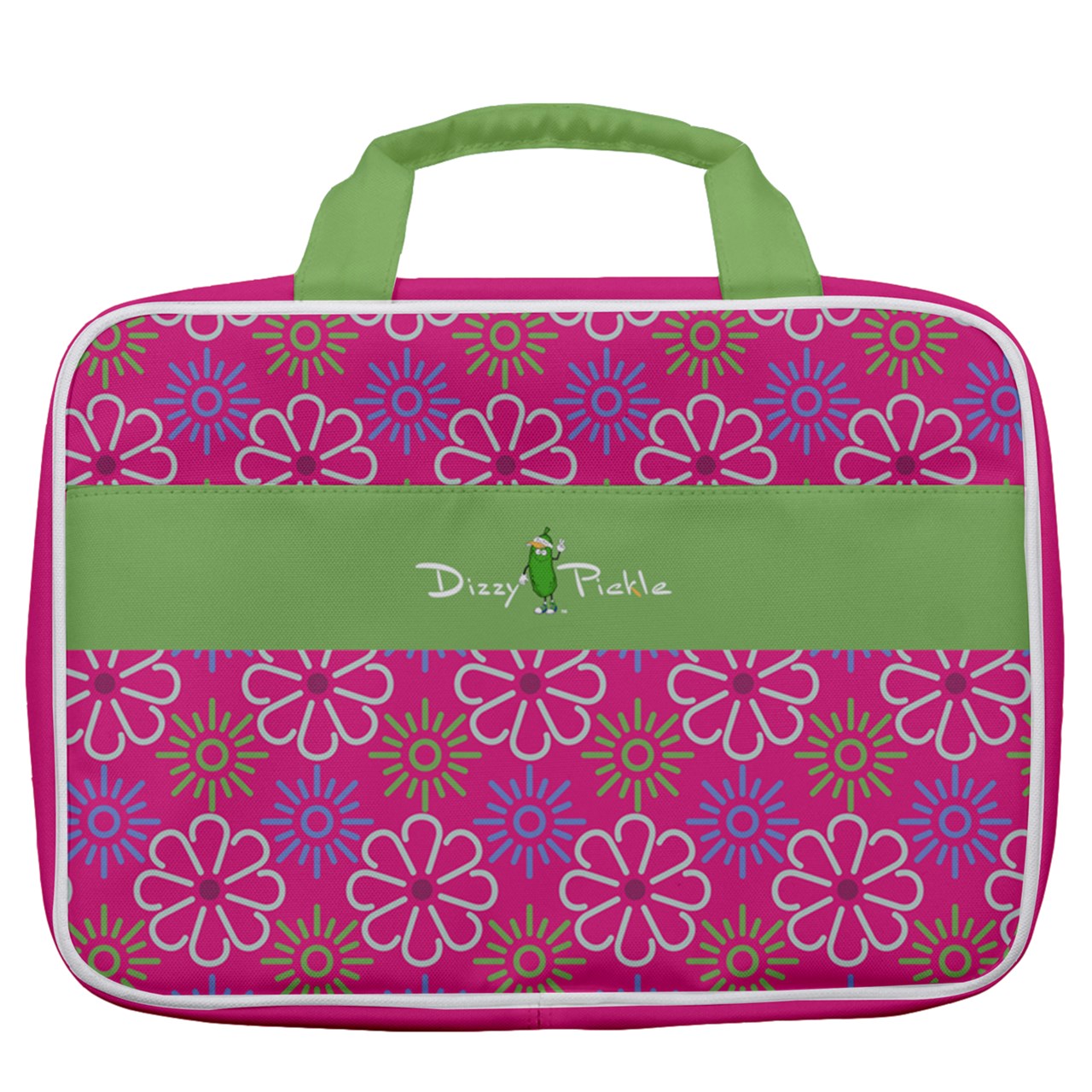 Dizzy Pickle April Pink Women's Pickleball Travel Toiletry Bag with Hanging Hook