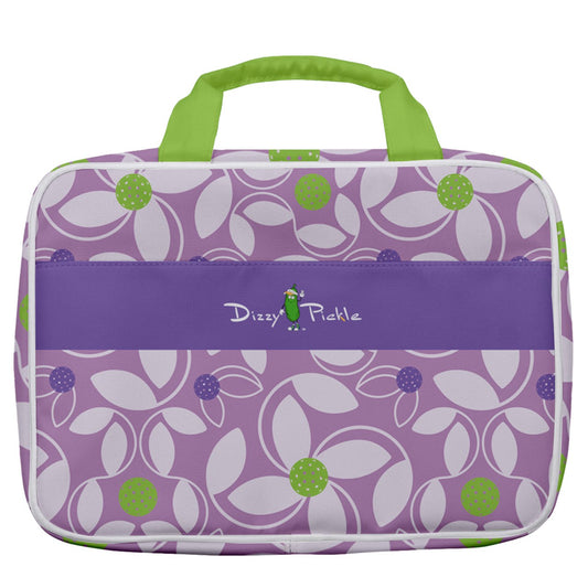 Dizzy Pickle Beth Lavender Women's Pickleball Travel Toiletry Bag with Hanging Hook