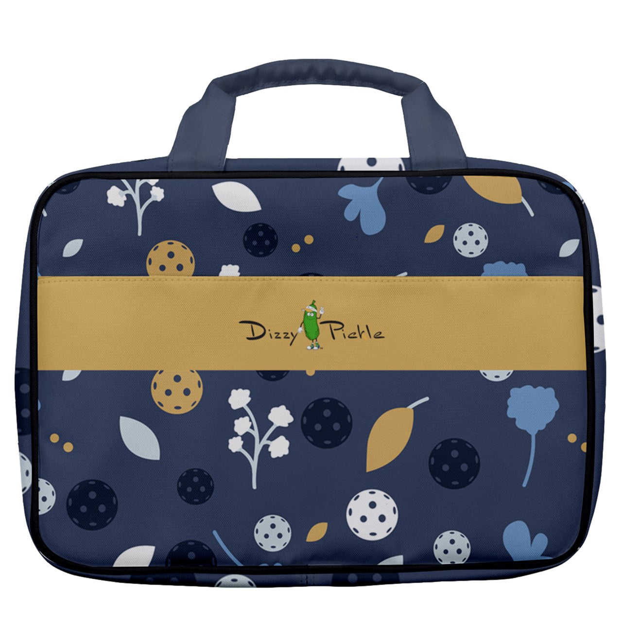 Dizzy Pickle Lesley Gray Women's Pickleball Travel Toiletry Bag with Hanging Hook