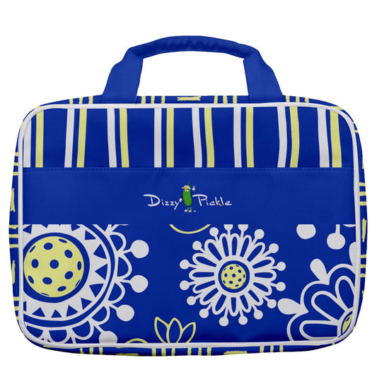 Dizzy Pickle Coming Up Daisies BY Women's Pickleball Travel Toiletry Bag with Hanging Hook