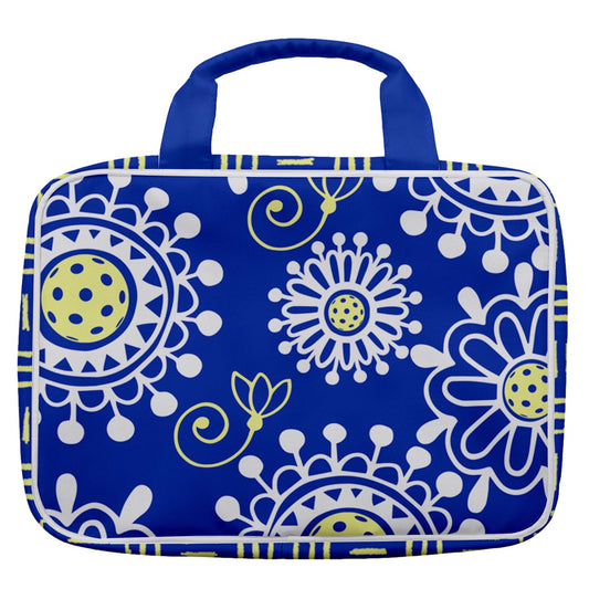 Dizzy Pickle Coming Up Daisies BY Women's Pickleball Travel Toiletry Bag with Hanging Hook