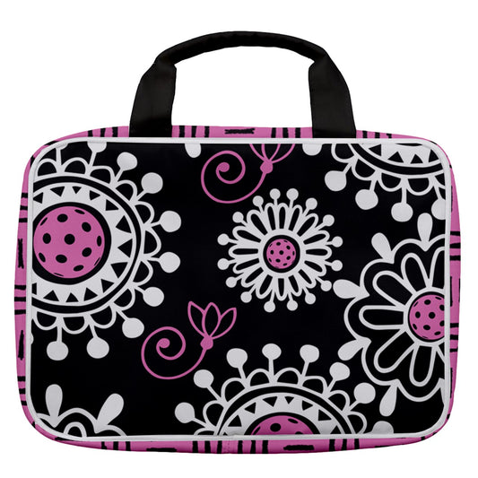 Dizzy Pickle Coming Up Daisies BP Women's Pickleball Travel Toiletry Bag with Hanging Hook
