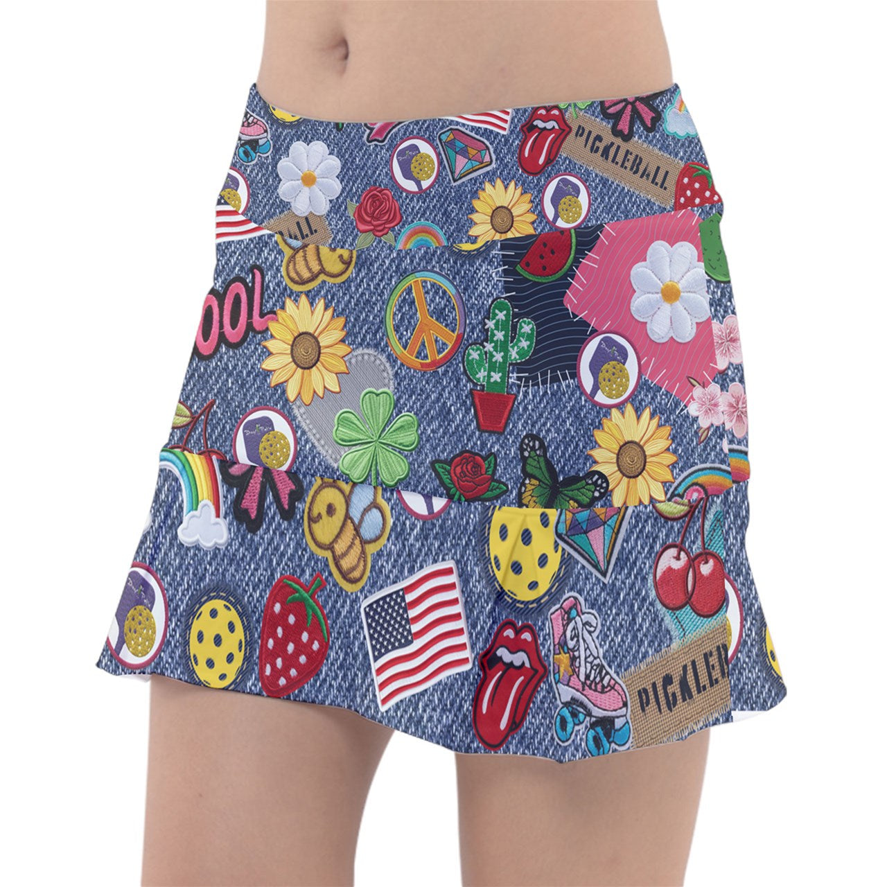 Dizzy Pickle Amy Patches Women's 15" Classic Pickleball Skort