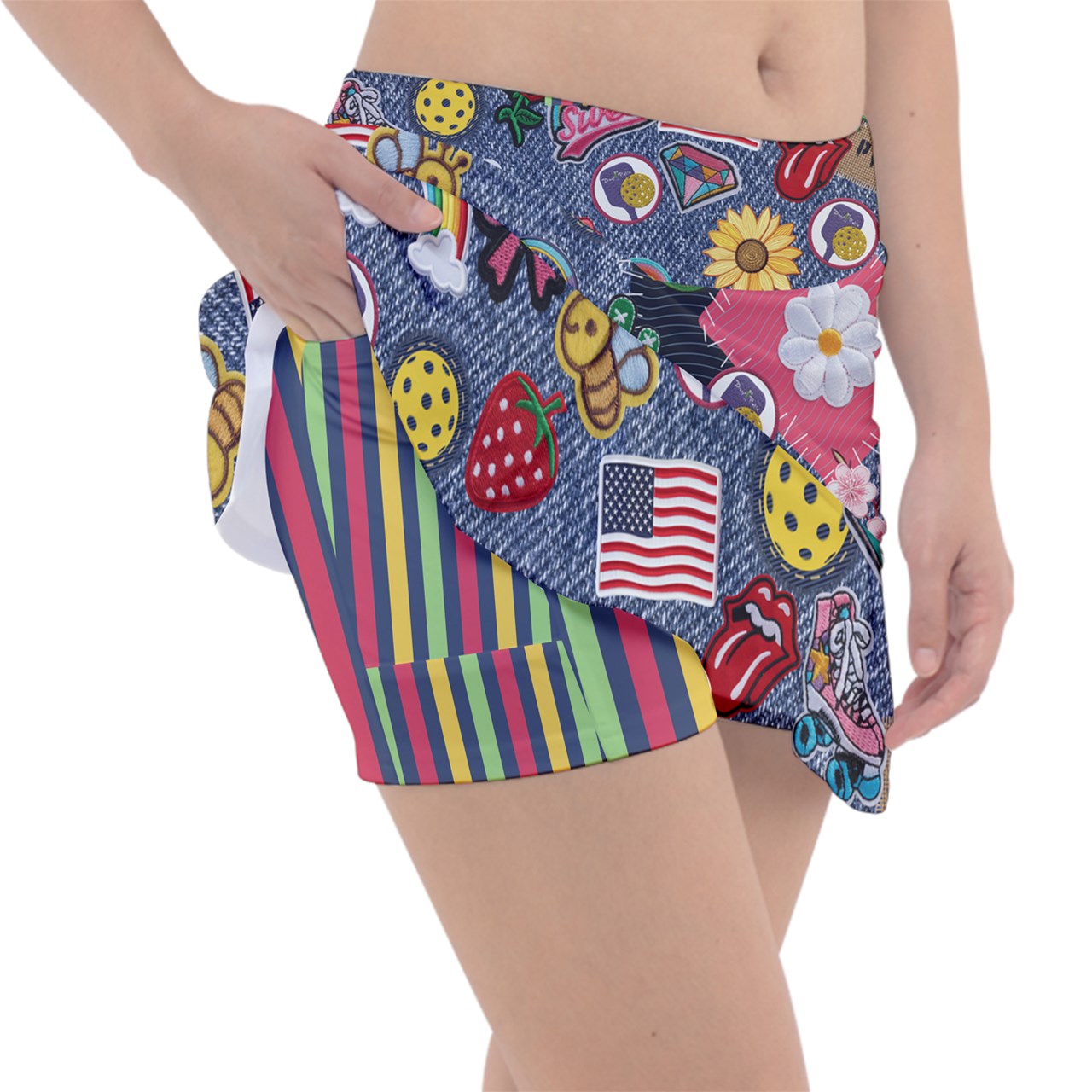 Dizzy Pickle Amy Patches Women's 15" Classic Pickleball Skort