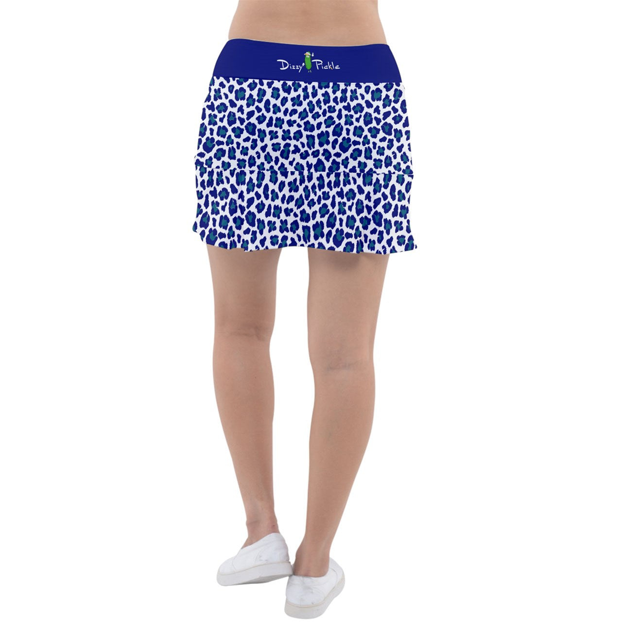 Dizzy Pickle Amber Navy_Peacock Pocket Women's 15" Classic Pickleball Skort