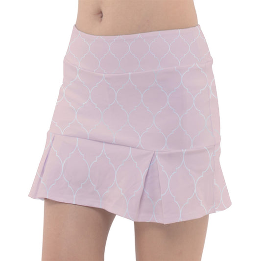 Dizzy Pickle Cassie Moroccan Blush_Silver Women's 15" Classic Pickleball Skort