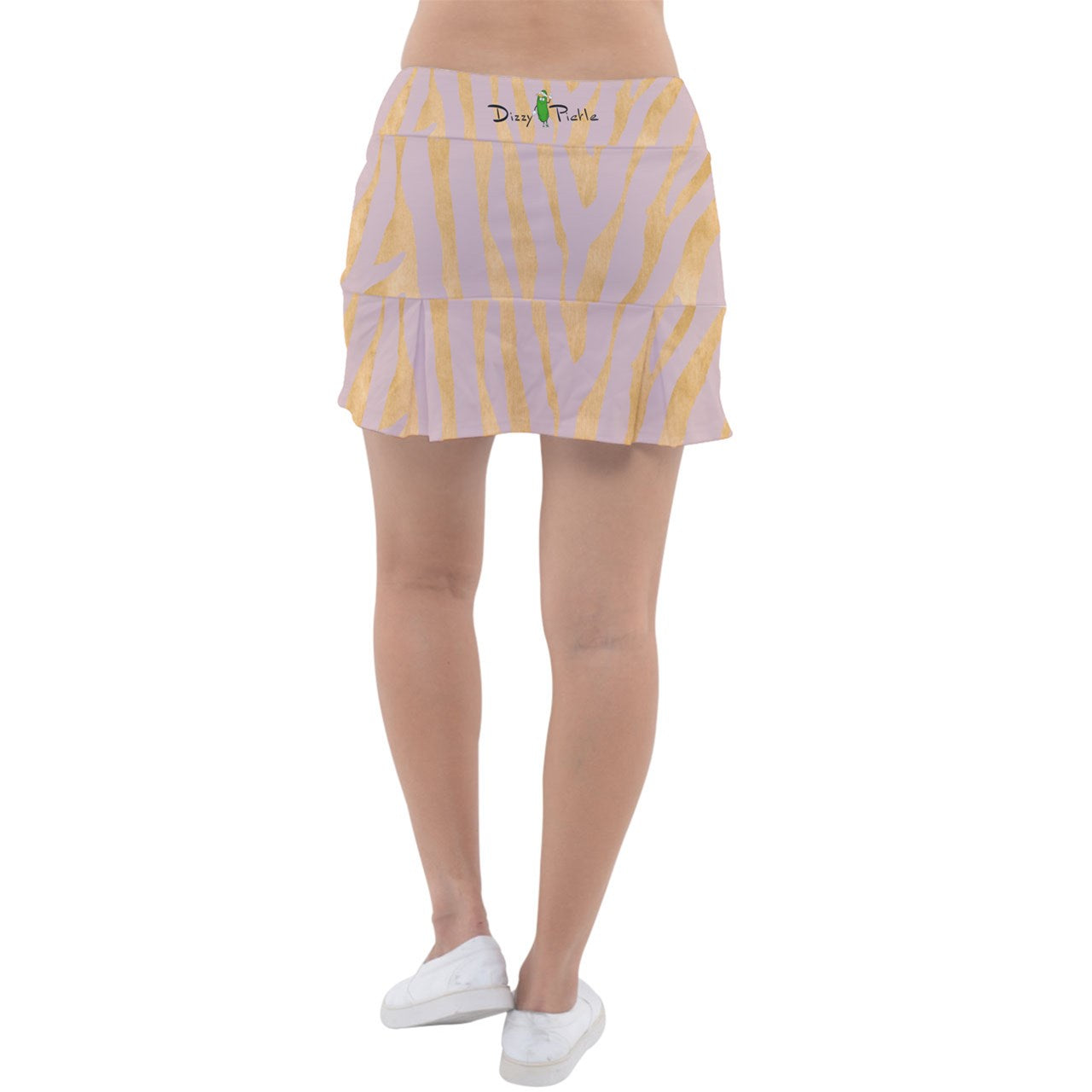 Dizzy Pickle Cassie Tiger Blush_Gold Women's 15" Classic Pickleball Skort