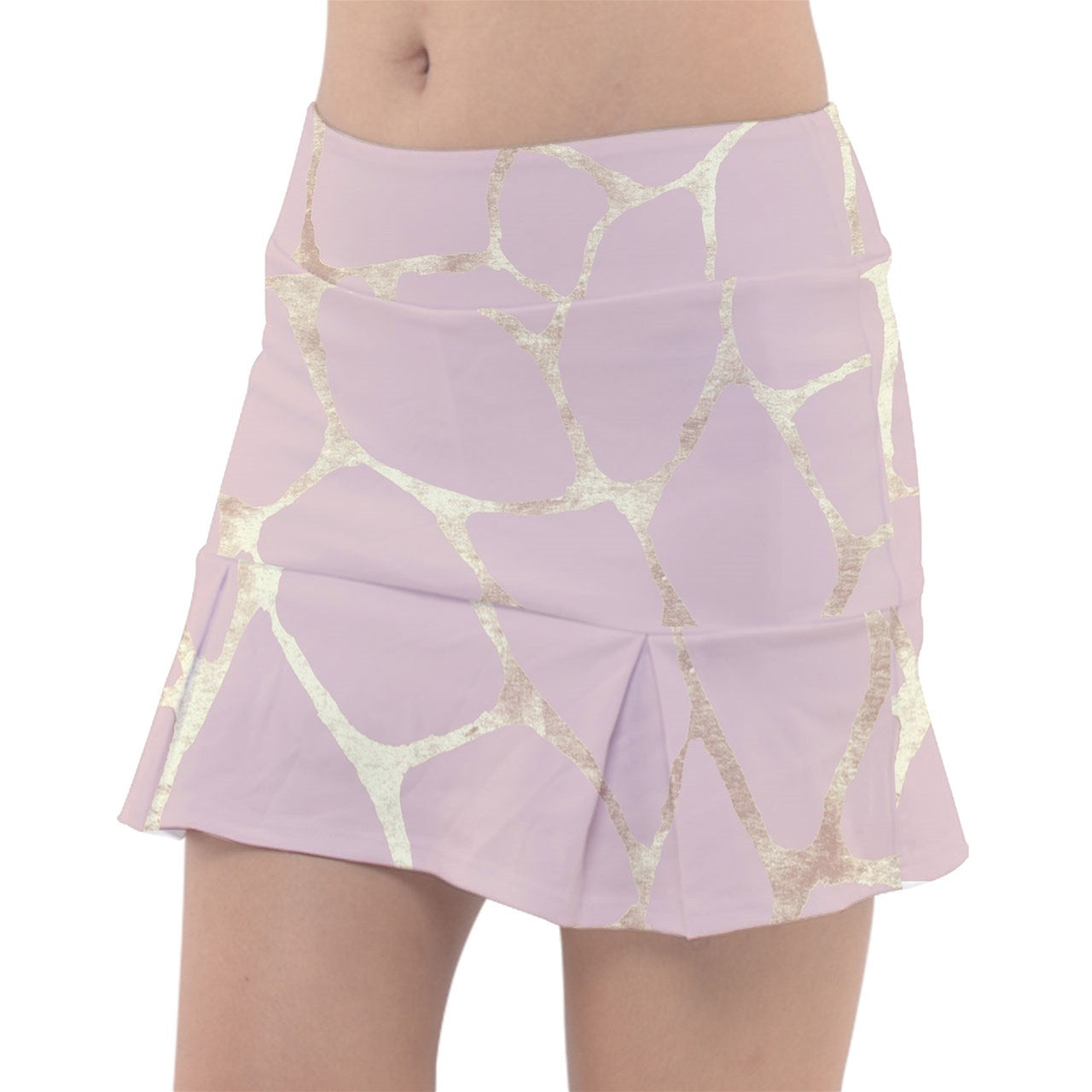 Dizzy Pickle Cassie Glamorous Blush_Gold Women's 15" Classic Pickleball Skort