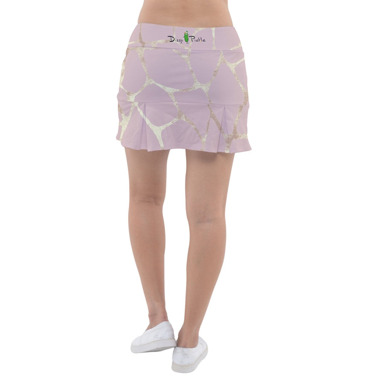 Dizzy Pickle Cassie Glamorous Blush_Gold Women's 15" Classic Pickleball Skort