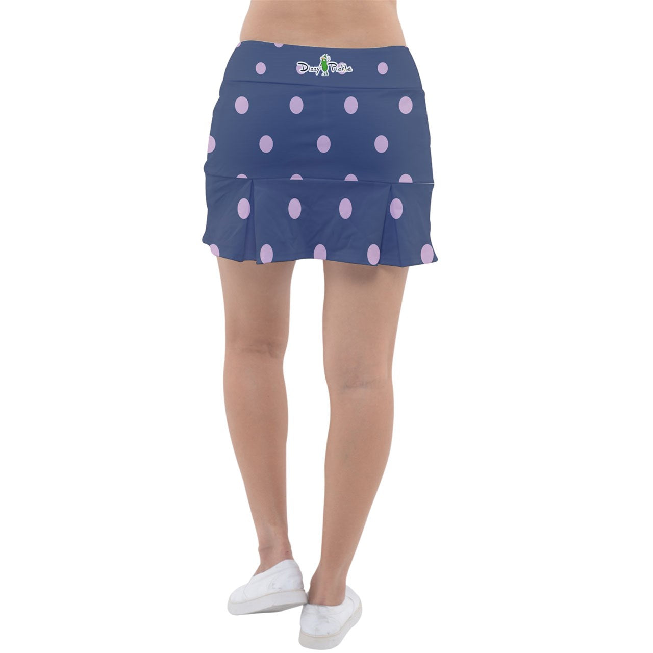 Dizzy Pickle Laura Pink Polka Dots Women's 15" Classic Pickleball Skort