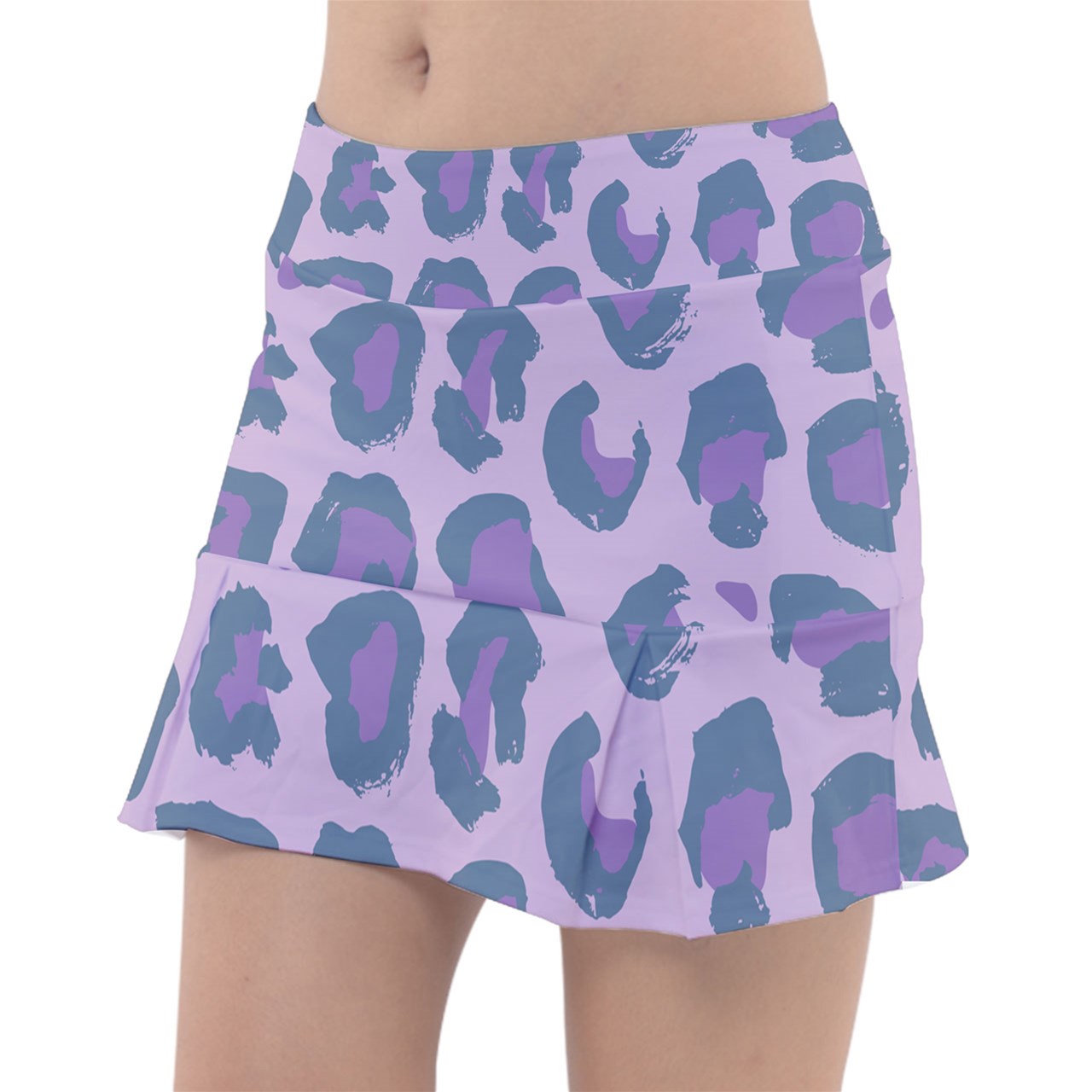 Dizzy Pickle Laura Lavender Animal Print Women's 15" Classic Pickleball Skort