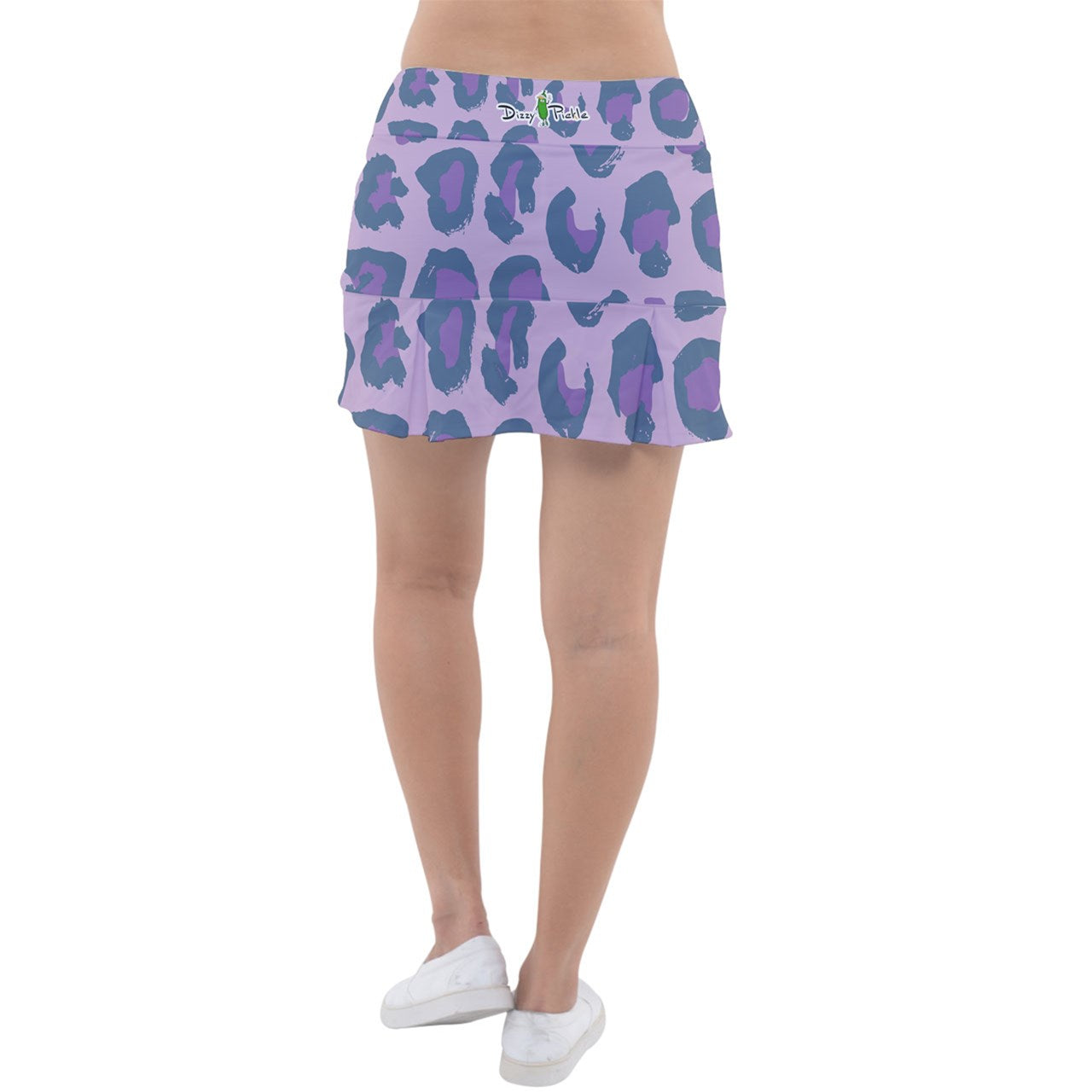 Dizzy Pickle Laura Lavender Animal Print Women's 15" Classic Pickleball Skort