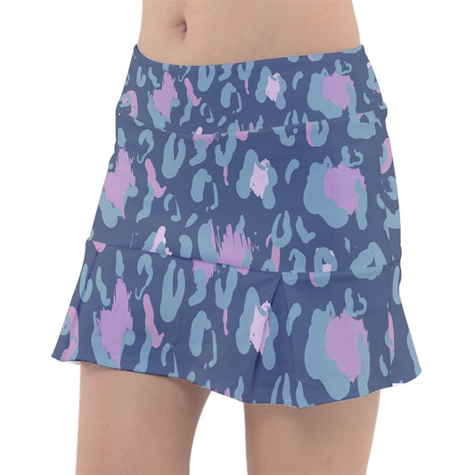 Dizzy Pickle Laura Dark Teal Animal Print Women's 15" Classic Pickleball Skort