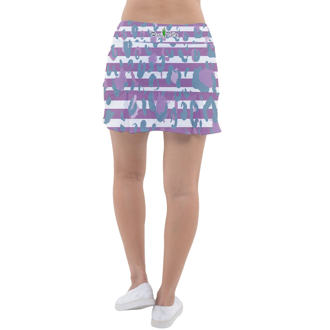 Dizzy Pickle Laura Stripes and Print Women's 15" Classic Pickleball Skort