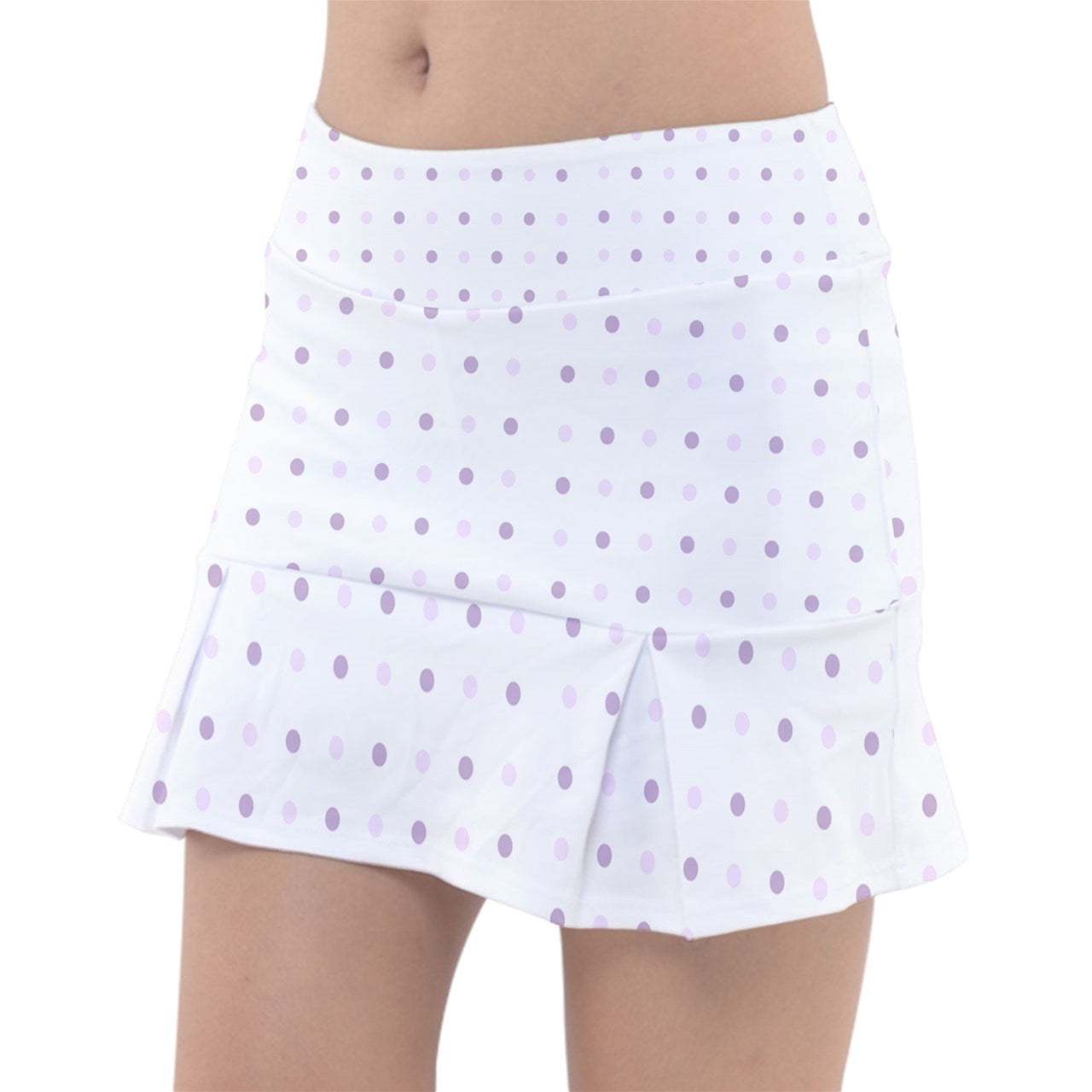 Dizzy Pickle Laura Lavender Polka Dots Women's 15" Classic Pickleball Skort