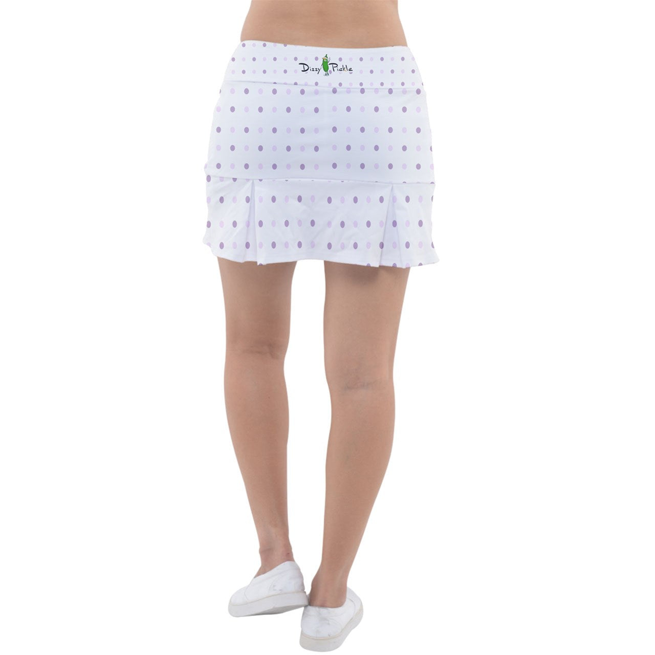 Dizzy Pickle Laura Lavender Polka Dots Women's 15" Classic Pickleball Skort