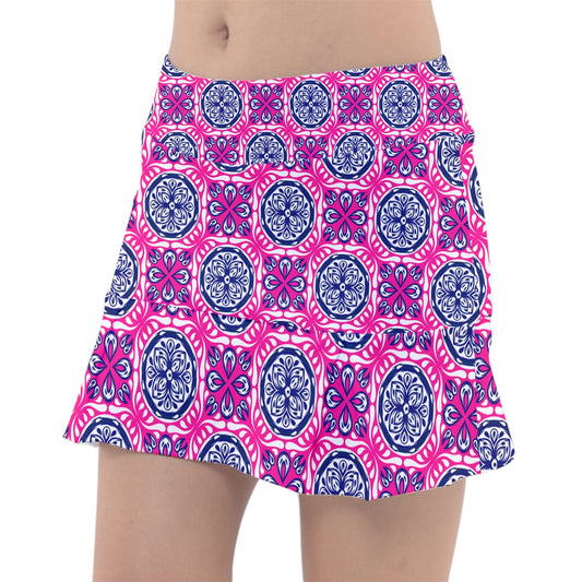 Dizzy Pickle Tracy Pink1 Women's 15" Classic Pickleball Skort