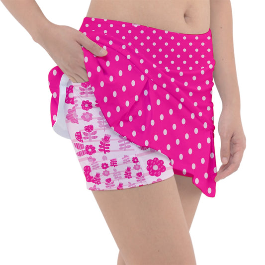 Dizzy Pickle Avery Polka Dots Women's 15" Classic Pickleball Skort