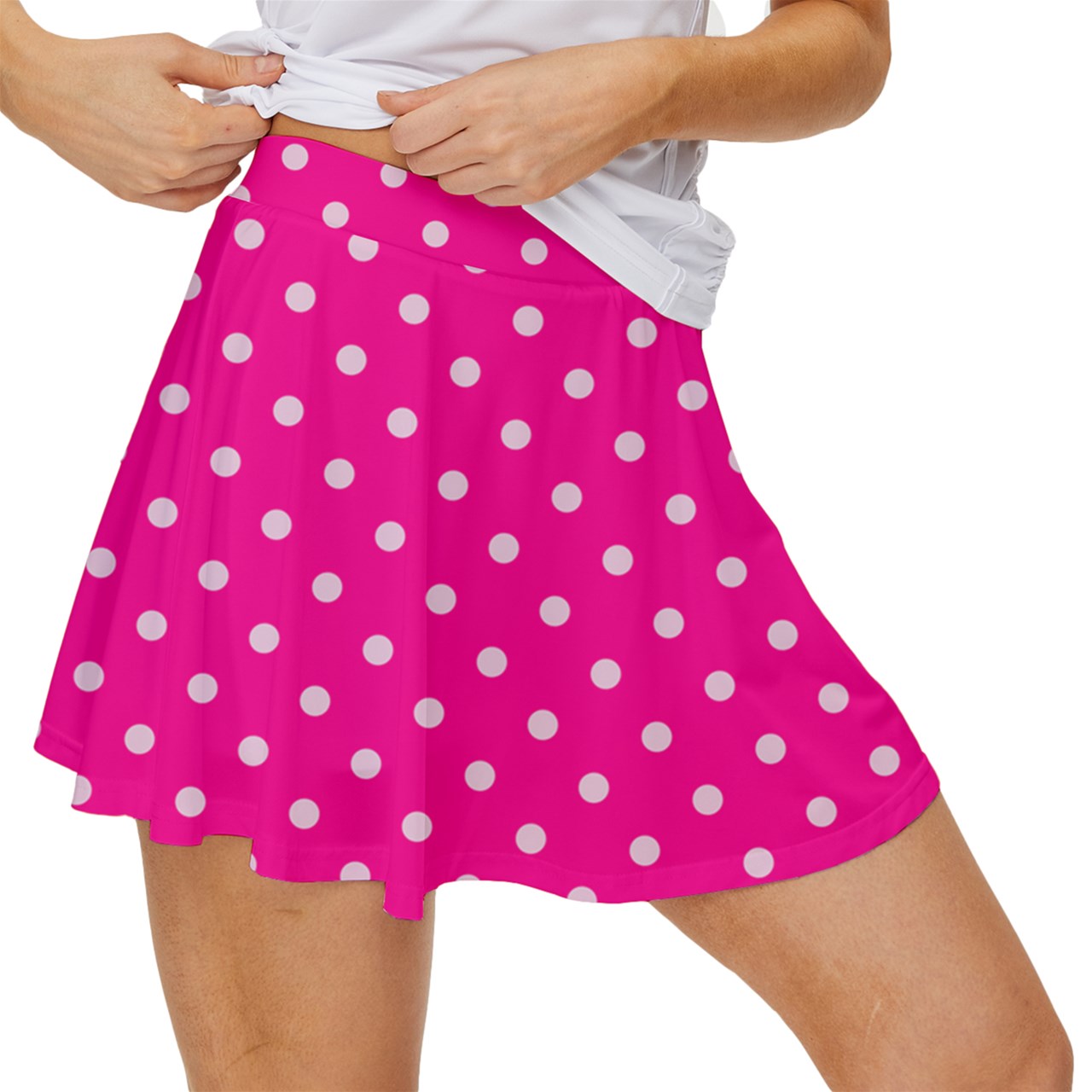 Dizzy Pickle Avery Polka Dots Women's Pickleball Court Skorts with Inner Shorts