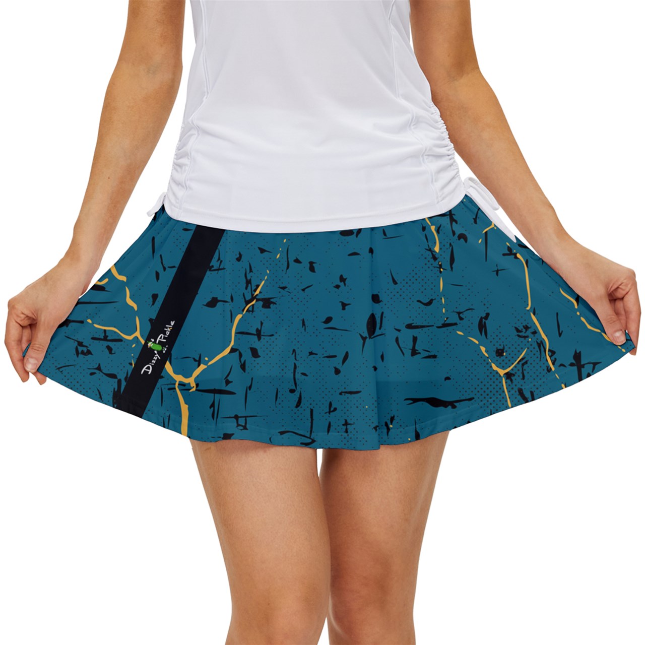 Dizzy Pickle Lynne Dark Turquoise Women's Pickleball Court Skorts with Inner Shorts