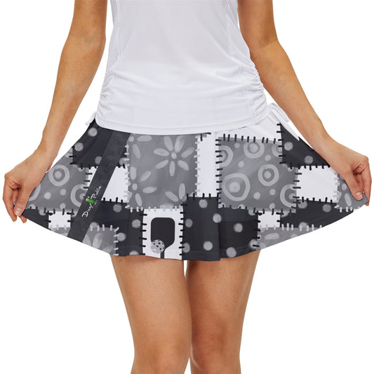 Dizzy Pickle Mary Patches Women's Pickleball Court Skorts with Inner Shorts