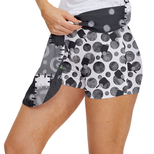 Dizzy Pickle Mary Patches Women's Pickleball Court Skorts with Inner Shorts