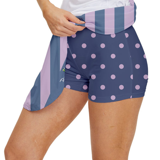 Dizzy Pickle Laura Stripes Women's Pickleball Court Skorts with Inner Shorts