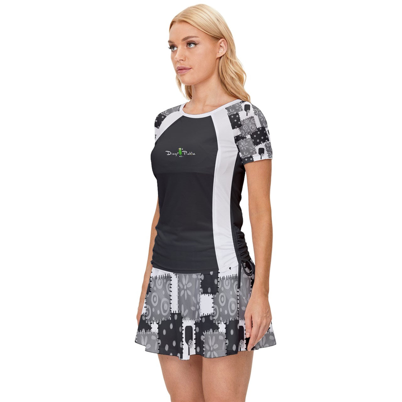 Dizzy Pickle Mary Patches Women's Pickleball Sports Set (Shirt and Skort)