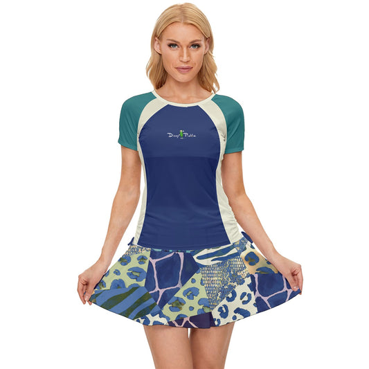 Dizzy Pickle Anne Gone Wild Women's Pickleball Sports Set (Shirt and Skort)