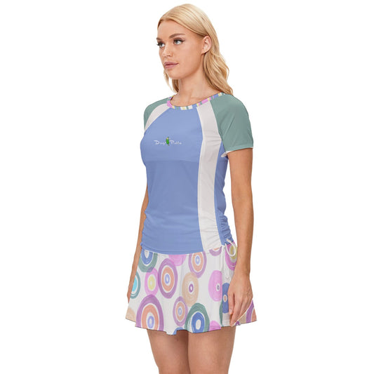 Dizzy Pickle Jessie Circles Women's Pickleball Sports Set (Shirt and Skort)