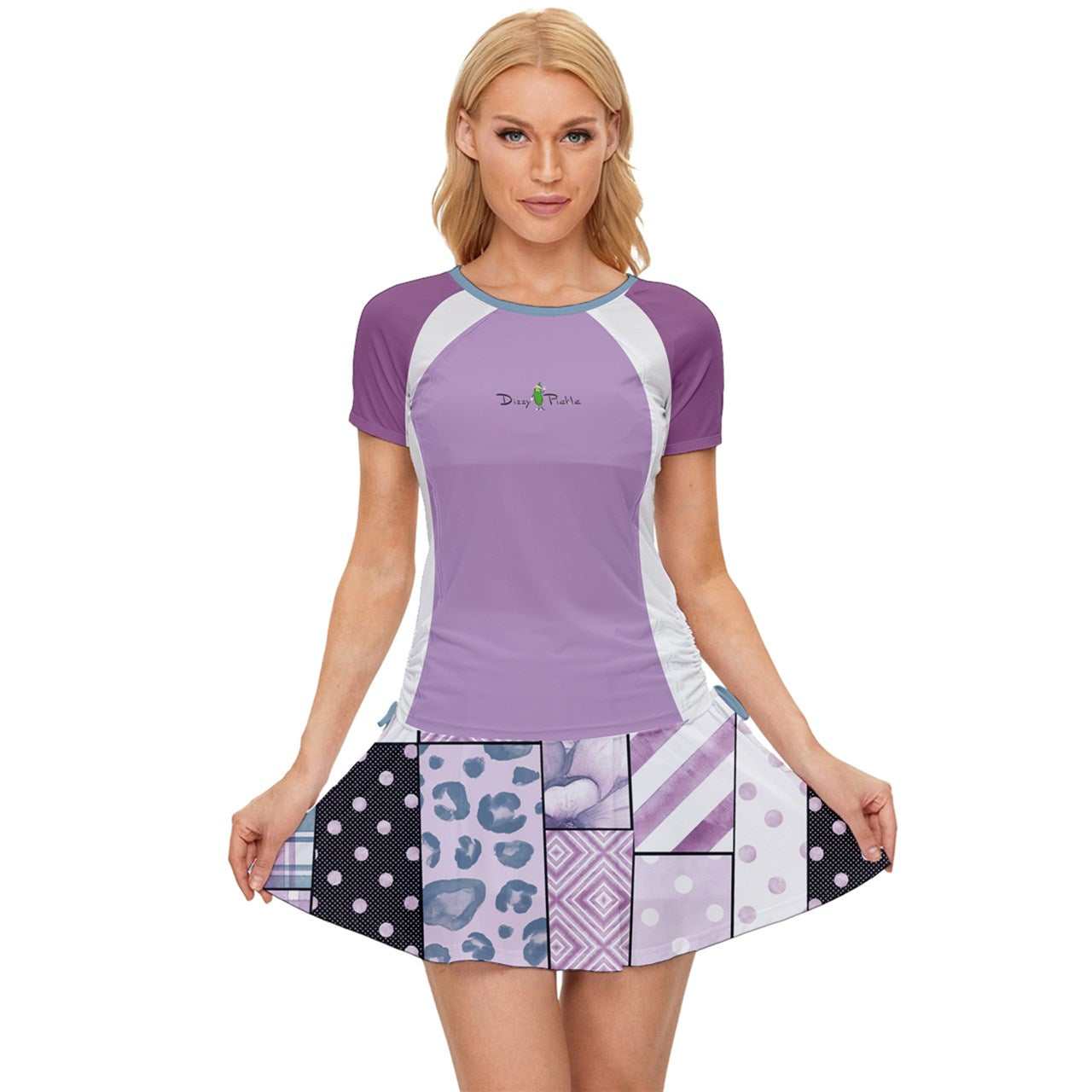 Dizzy Pickle Laura Patches Women's Pickleball Sports Set (Shirt and Skort)