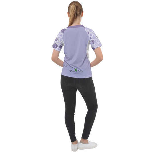 Dizzy Pickle Sophie Balls Women's Pickleball Sport Raglan Short Sleeve T-Shirt