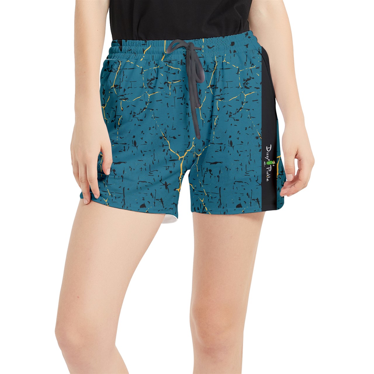 Dizzy Pickle Lynne Turquoise Women's Pickleball Side-Split Shorts