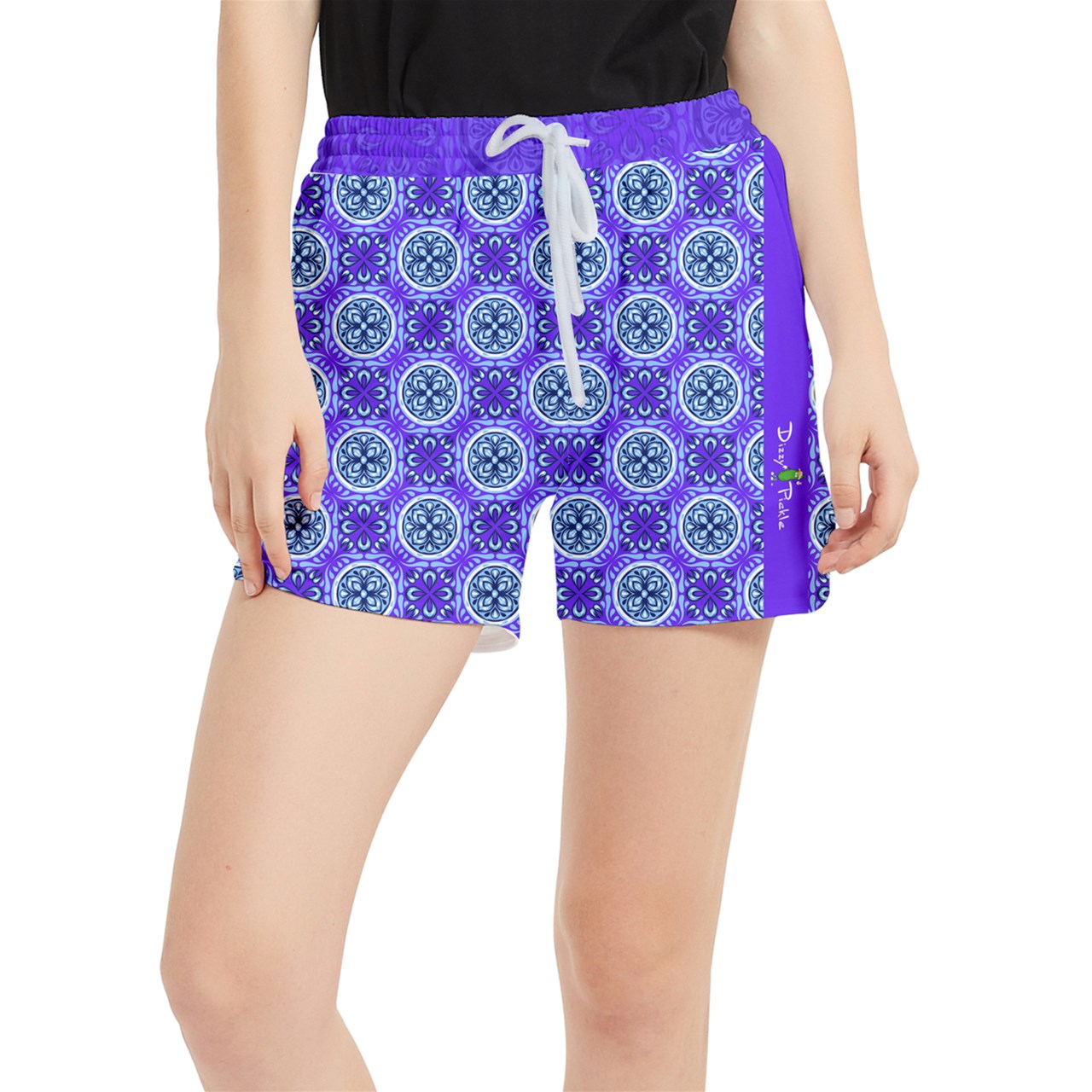 Dizzy Pickle Tracy Purple1 Women's Pickleball Side-Split Shorts