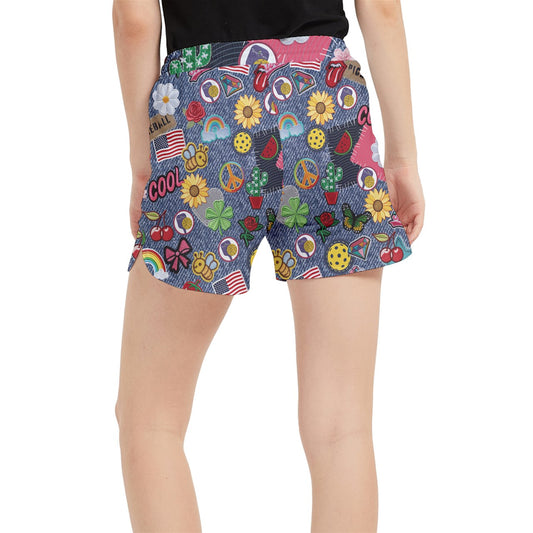 Dizzy Pickle Amy Patches Women's Pickleball Side-Split Shorts