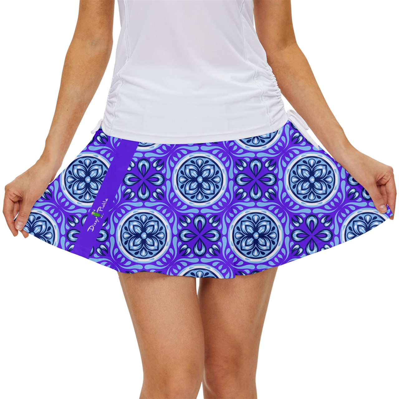 Dizzy Pickle Tracy Purple1 Women's Pickleball Court Skorts with Inner Shorts