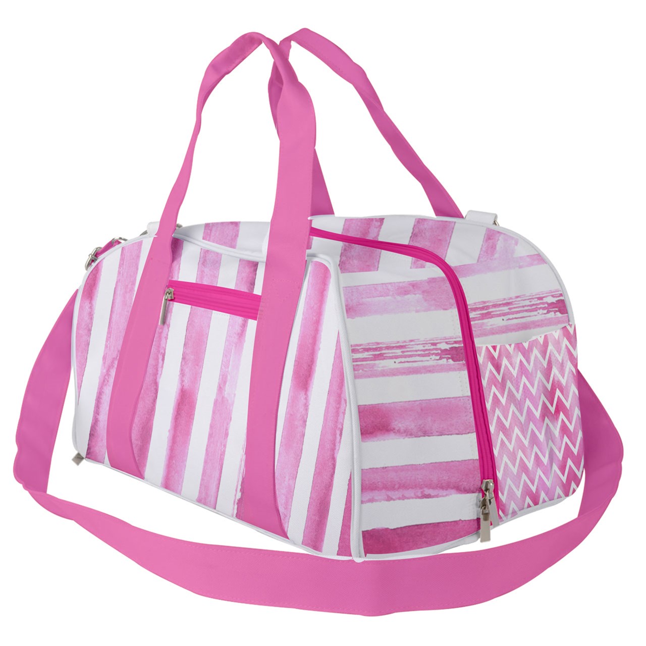 Dizzy Pickle Avery Zig Zag Stripes Pickleball Court Duffle Bag with Multi Straps