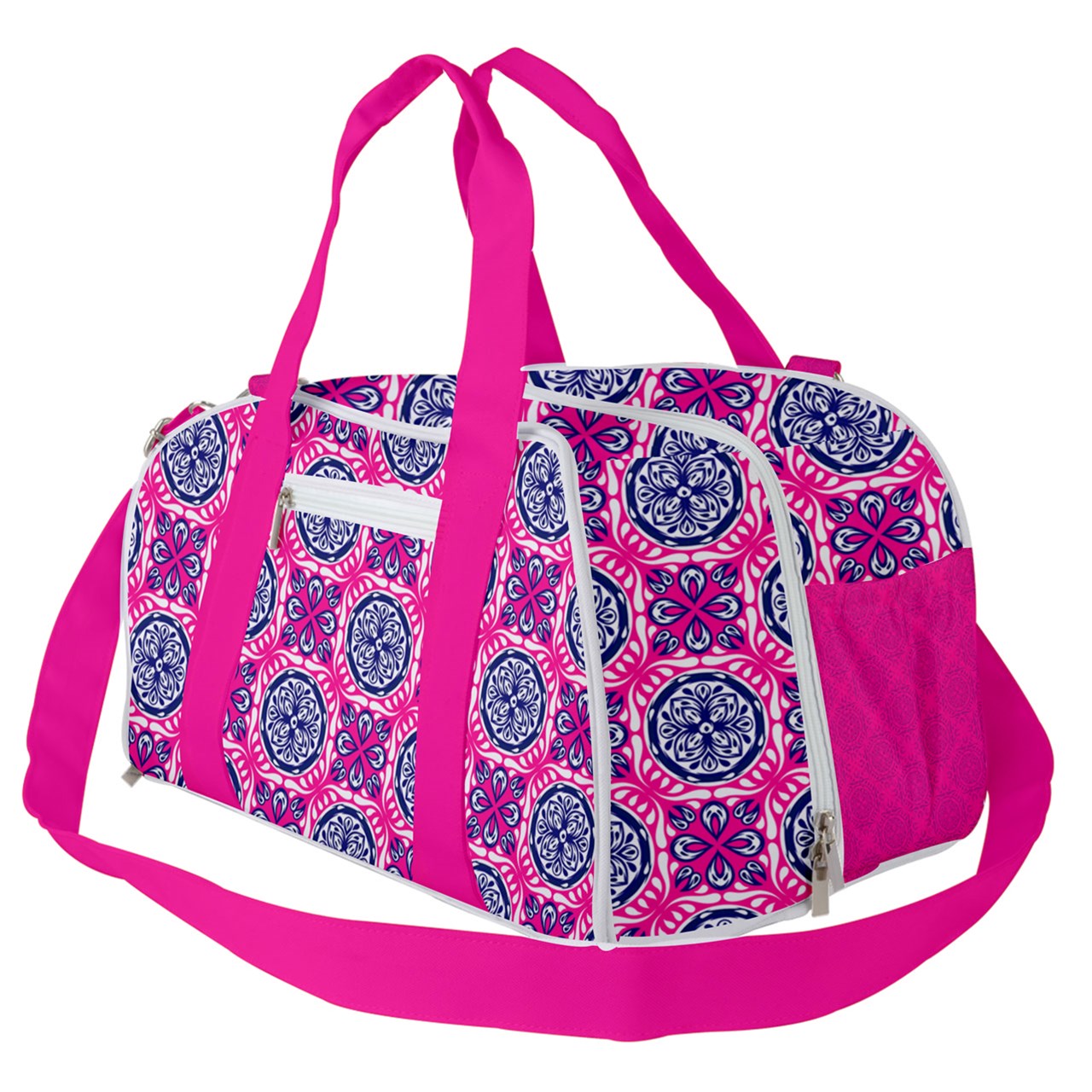 Dizzy Pickle Tracy Pink1 Pickleball Court Duffle Bag with Multi Straps