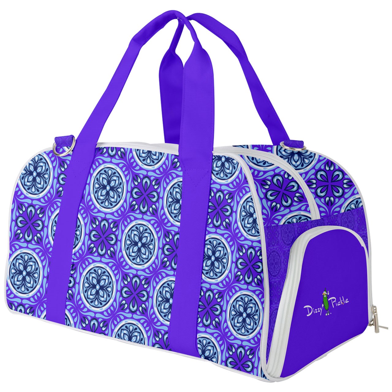 Dizzy Pickle Tracy Purple1 Pickleball Court Duffle Bag with Multi Straps