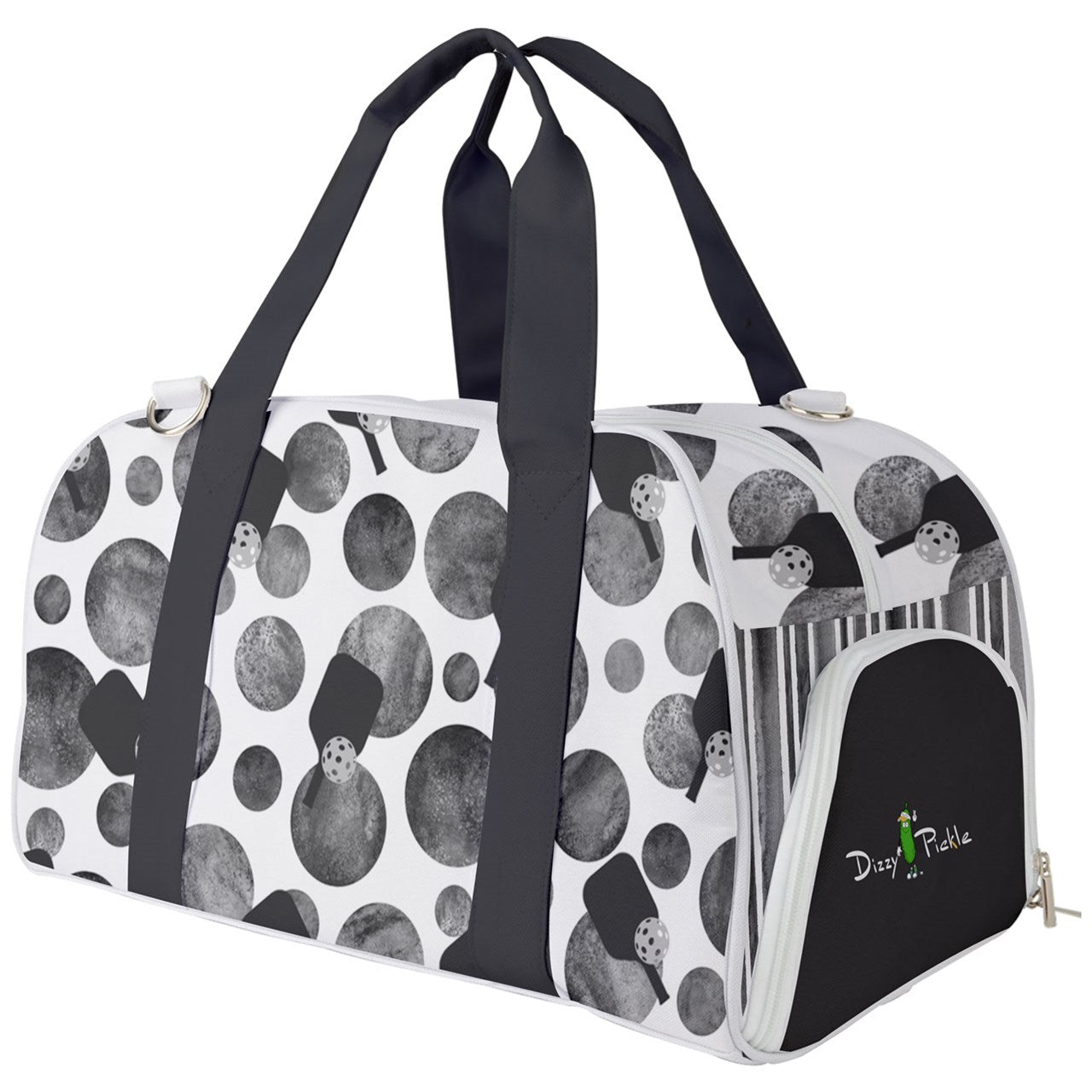 Dizzy Pickle Mary Paddles and Polka Dots Pickleball Court Duffle Bag with Multi Straps