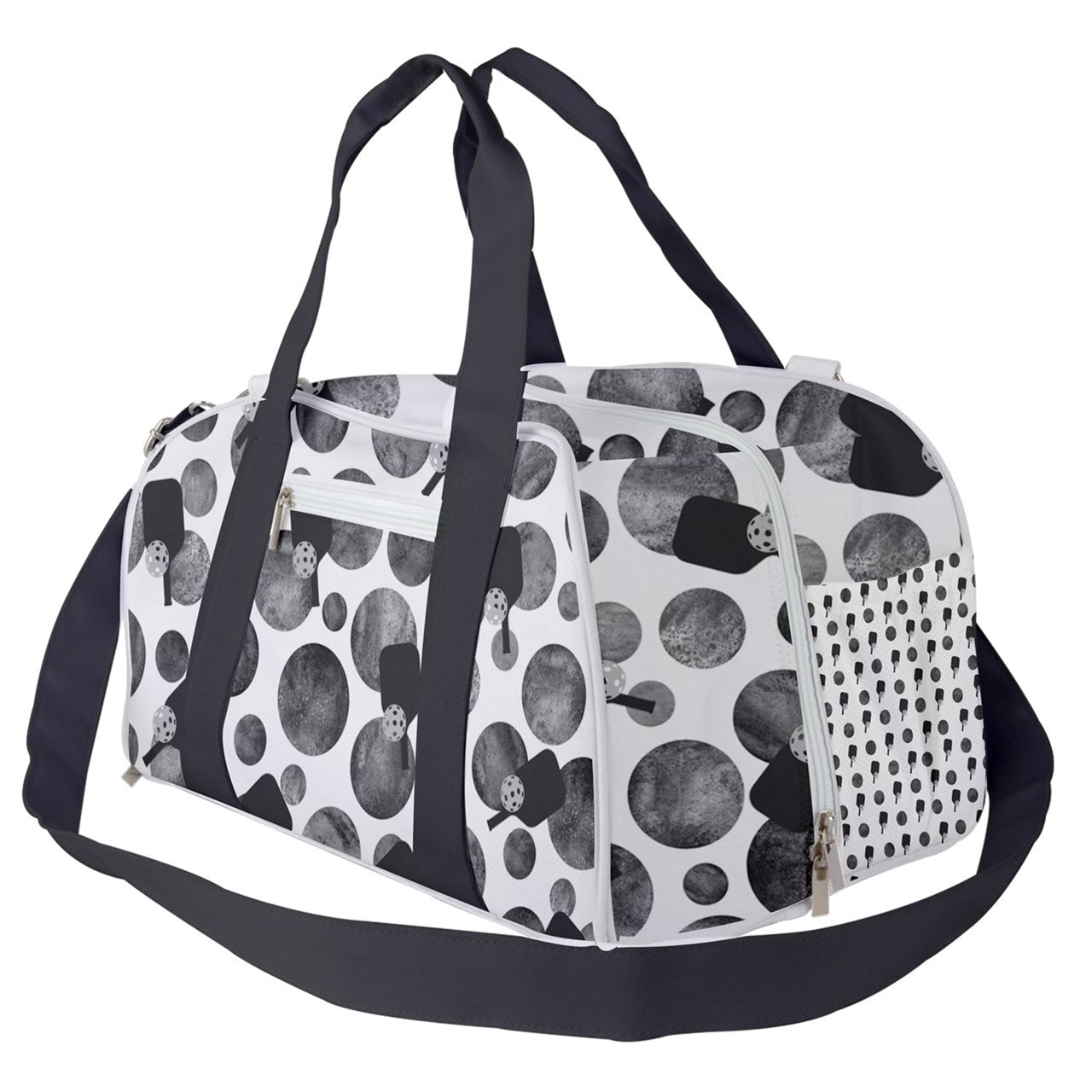 Dizzy Pickle Mary Paddles and Polka Dots Pickleball Court Duffle Bag with Multi Straps