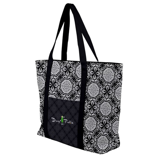 Dizzy Pickle Tracy Black Women's Pickleball Zip-Up Canvas Bag