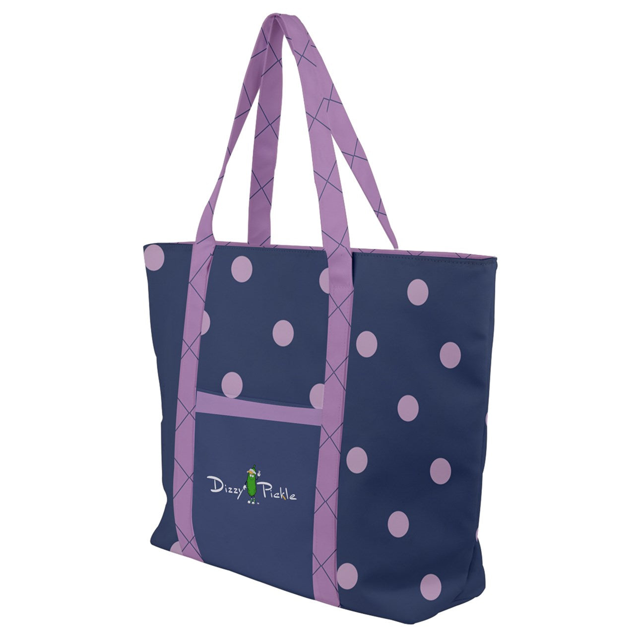 Dizzy Pickle Laura Polka Dots Women's Pickleball Zip-Up Canvas Bag