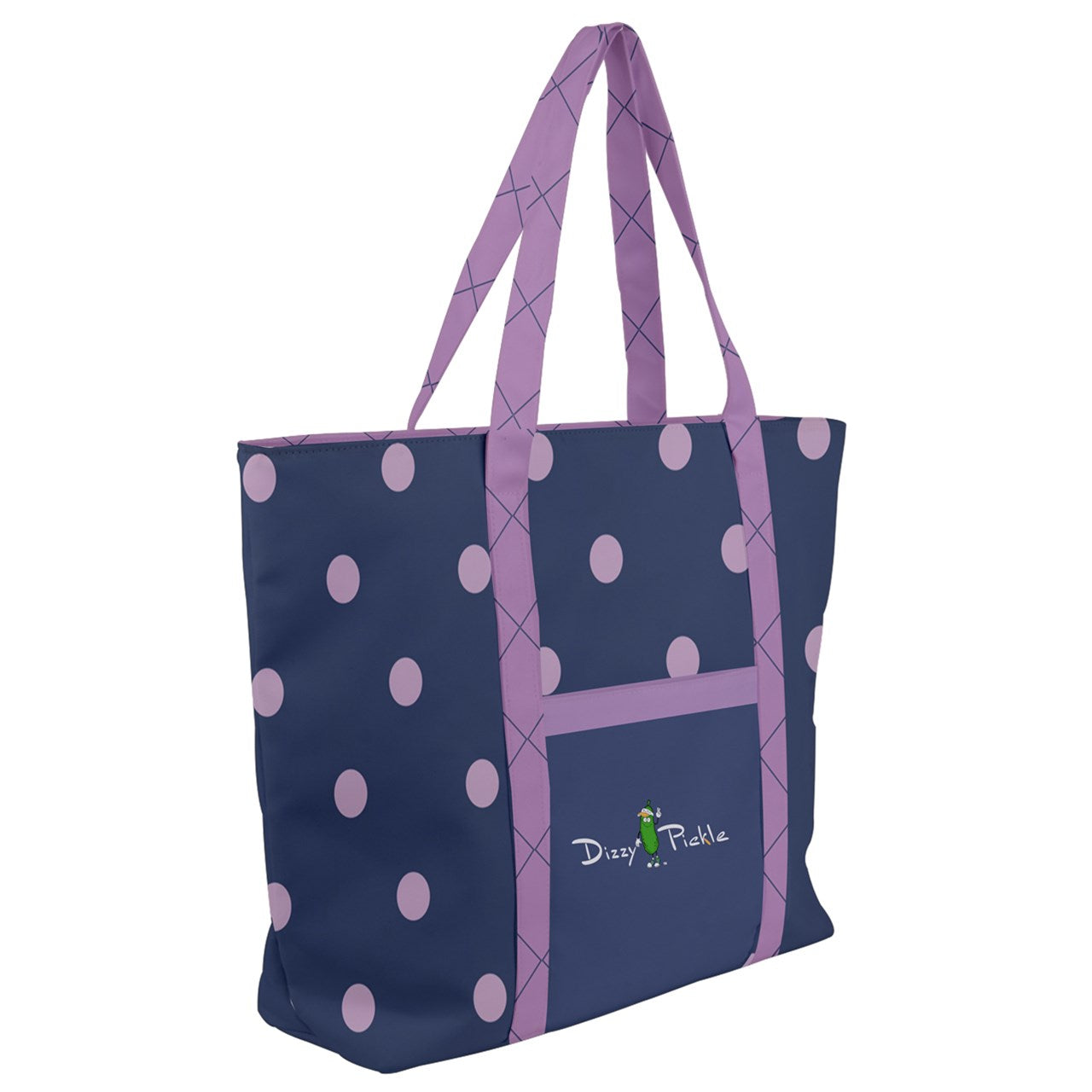 Dizzy Pickle Laura Polka Dots Women's Pickleball Zip-Up Canvas Bag