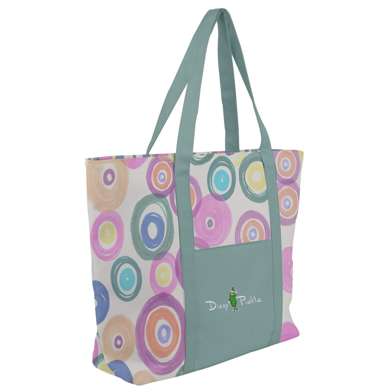 Dizzy Pickle Jessie Circles Women's Pickleball Zip-Up Canvas Bag