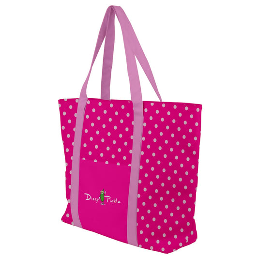 Dizzy Pickle Avery Polka Dots Women's Pickleball Zip-Up Canvas Bag