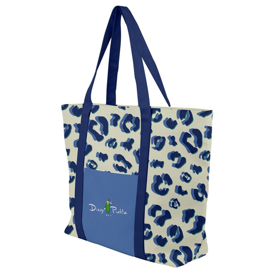 Dizzy Pickle Anne Leopard Print Women's Pickleball Zip-Up Canvas Bag