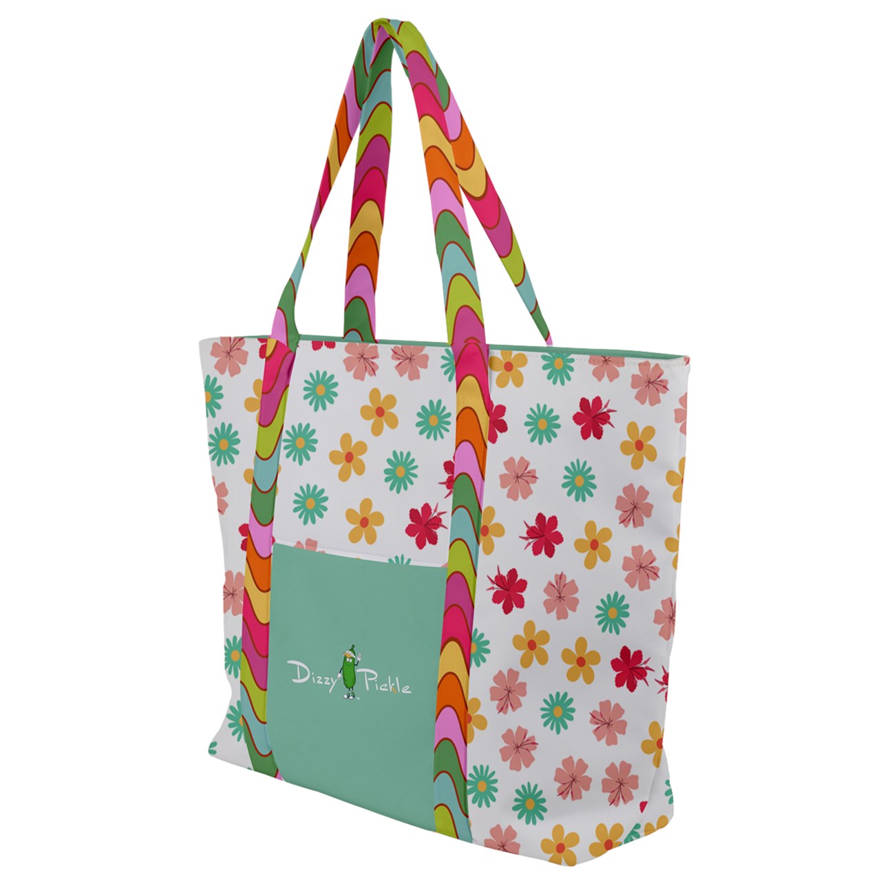 Dizzy Pickle Hannah Flowers Women's Pickleball Zip-Up Canvas Bag